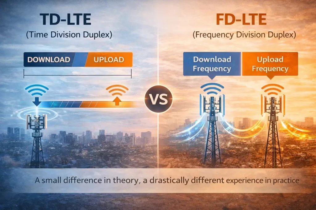 اینترنت TD-LTE بهتر است یا FD-LTE؟